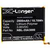 vhbw Batteria per Neffos TP903A X1 Max 2800mAh 3,85V
