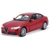 Burago Bburago - Alfa Romeo Giulia, Auto Diecast in Scala 1:24, Rosso Met., Età 3+ | Modellino Berlina Sportiva da Collezione con Porte e Cofano Apribili, Licenza Ufficiale