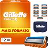 Does not apply Gillette Lamette Fusion 5, MAXI FORMATO 12 Cartucce Per Rasoio Barba
