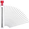 Outus 30 Pezzi Aghi per Perline, 0.45 mm Diametro e 80 mm/ 3.15 Pollici Lungo con Bott