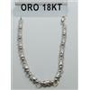 Bracciale in oro bianco 750 18 kt. carati cm. 19,0 peso grammi 7,4 uomo +2lav