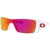Oakley BATWOLF 9101 😎 Bianco Lucido + Prizm Ruby 🔥 Occhiali Nuovi...