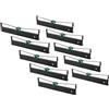 vhbw 10 nastro inchiostrato per Compuprint TSP 40 Plus TSP 40 + SP 40 Plus nero