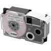 vhbw Cassetta per Casio KL-750E KL-8200 KL-8100 KL-820 KL-780 nero-trasparente