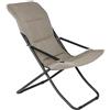 Metal Far Sdraio Canapone Pieghevole con Cuscino Imbottitura 70x80x135h Esterno Giardino