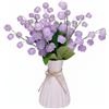 Kit fai da te mughetto artificiale con perline, vaso incluso, decorazione casa.