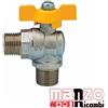 RUBINETTO GAS VALVOLA A SFERA ANGOLO 90° PER GAS GPL E METANO FILETTI MM 1/2