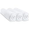 Easy dort Confezione da 3 lenzuola con angoli per lettino, in cotone, 50 x 100 cm, 6 colori disponibili