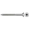 fischer 200 viti per truciolato PowerFast II CTP 4,5 x 45 A2 200, testa svasata, attacco a stella interna TX, filettatura parziale, acciaio inox A2, per montaggio superficiale in legno