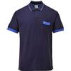 Portwest TX20 Maglietta Polo 1 Tasca Tessuto con Classificazione Poliestere | Blu navy, XS, UPF 50+, Unisex, 35% Cotone 210 G, Ventilazione Laterale, Polsini in Velcro, Leggero e Confortevole, Policotone