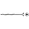 fischer 200 viti per truciolato PowerFast II CTP 4,0 x 45 A2 200, testa svasata, attacco a stella interna TX, filettatura parziale, acciaio inox A2, per montaggio a filo in legno