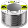 goobay Stagno di saldatura con flusso Ø 0,8 mm, 20 g - senza piombo per saldatura su componenti elettrici, 0,3% argento, 7% rame, 99% stagno, flusso 2,5%, punto di fusione 217 °C, 77421