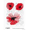AG Design Adesivi da Parete F 0471 Papaveri
