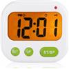 Zerodis Sveglia Orologio LCD a Vibrazione Digitale a Pile Orologio a Timer Porta