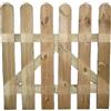 AUTRES Cancello Steccato Legno Recinzione 6 Lamelle 100 x 100 cm 15 x 85 mm