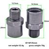 Stainless Steel Adattatore pedale bicicletta 32mm lungo acciaio 304 filetti 9/16 x 1/2 poll