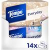 Tempo Light Box - Fazzoletti di carta morbidi, 14 scatole, 70 fazzoletti per scatola, lavabili in lavatrice