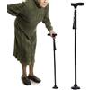 MAGIC CANE BASTONE PIEGHEVOLE RESISTENTE PER CAMMINATA ANZIANI CON TORCIA INTEGRATA