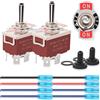 No 1X(Interruttore A Levetta Polarità Inversa A 4 Pin 2 Pezzi 12V Interruttore3820