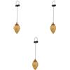 Set of 3 Luci Solari Esterno Luce Esterna Solare Per Patio Lanterna Sospesa