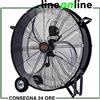Vinco Ventilatore da pavimento industriale Vinco 70626 da Ø 75 cm con ruote