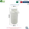 Fusto Plastica Bocca Larga HDPE Alimenti 5/10/25/30/50L con Tappo