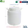 Fusto Plastica Bocca Larga HDPE Alimenti 5/10/25/30/50L con Tappo