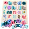 Puzzle Dell'alfabeto Didattico Puzzle con Lettere Minuscole Pastello per