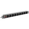 LANBERG Regleta Rack PDU 19 1U 16A 9 Schuko 3M