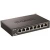 D-Link DGS-108/B 8-Port Gigabit Unmanaged Metal Desktop Switch 10/100/1000 Mbit/