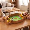 Calcetto da Tavolo Compatto Gioco di Calcio Balilla in Miniatura Portatile