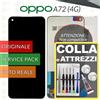 OPPO DISPLAY OPPO A72 4G ORIGINALE SERVICE PACK CPH2067 LCD SCHERMO VETRO +COLLAeKIT