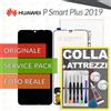 Huawei DISPLAY ORIGINALE HUAWEI P SMART PLUS 2019 POT-LX1T SCHERMO VETRO LCD +COLLAeKIT