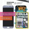 Samsung DISPLAY SAMSUNG GALAXY J5 2017 SM-J530 SCHERMO OLED VETRO BLU SILVER +COLLAeKIT