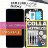 Samsung DISPLAY SAMSUNG GALAXY A20E SM-A202 LCD SCHERMO + FRAME VETRO +COLLAeKIT