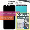 Samsung DISPLAY SAMSUNG A6 PLUS SM-A605 SCHERMO OLED VETRO TOUCH LCD +COLLAeKIT