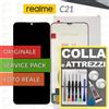 REALME DISPLAY ORIGINALE REALME C21 RMX3201 SCHERMO LCD + VETRO TOUCH SCREEN +COLLAeKIT
