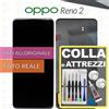 OPPO DISPLAY OLED OPPO RENO 2 CPH1907 SCHERMO TOUCH SCREEN VETRO LCD +COLLAeKIT