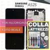 Samsung DISPLAY SAMSUNG A52S SM-A528 SCHERMO OLED VETRO FRAME NERO LCD +COLLAeKIT