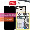 TCL DISPLAY TCL 30E 6127A 61276 SCHERMO + FRAME LCD VETRO TOUCH 30 E +COLLAeKIT