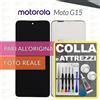 Motorola DISPLAY MOTOROLA MOTO G15 XT2521 / POWER SCHERMO TOUCH VETRO LCD +COLLAeKIT