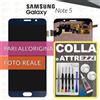 Samsung DISPLAY SAMSUNG NOTE 5 SM-N920 SCHERMO OLED LCD TOUCH SCREEN BLU +COLLAeKIT