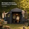 Tenda da Campeggio 2-6 Posti Automatica Esagonale, per vacanze - per famiglia