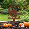 Decorazione da Prato con Picchetti Rustico Segnalino da Giardino in Metallo