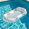 Materassino con Seduta in Rete Ergonomico Sdraio Gonfiabile da Piscina Leggero