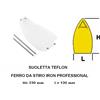 SUOLETTA IN TEFLON ANTILUCIDO PER FERRO DA STIRO IRON PROFESSIONAL LAVANDERIA