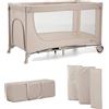 KINDERKRAFT Lettino da viaggio funzionale Kinderkraft Joy 2, colore beige