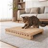 Pedana Tiragraffi con Cuccia Naturale Tiragraffi con Cuccia Letto Basso