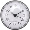 No 7Cm Impermeabile Cucina Bagno Doccia Orologio Ventosa Sucker Parete Nera V3O2