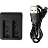 vhbw Caricatore Micro-USB per Dragon Touch Vision 4 5 1 3 3 Pro 4,2V duale